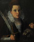 Lavinia Fontana Judith with the head of Holofernes. Germany oil painting artist